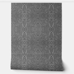 Papier peint Gris motif biologique