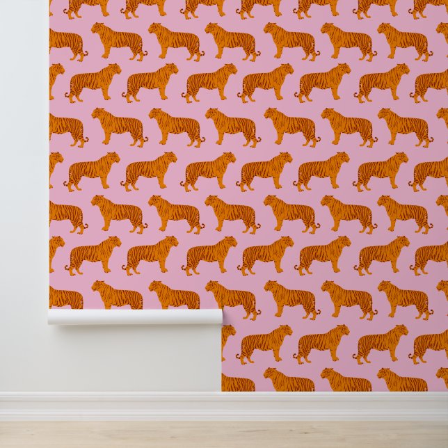 Papier Peint Gros Tigre de chat moderne (Application)