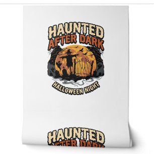 Papier Peint Halloween Hanté Après la Tombée de la Nuit