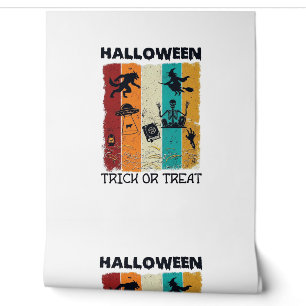 Papier Peint Halloween Trick Or Treat Loup-Garou Sorcière Squel