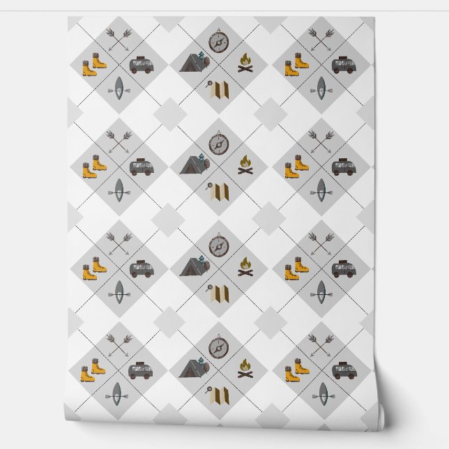 Papier Peint Happy Camper Wallpaper (Déroulement)
