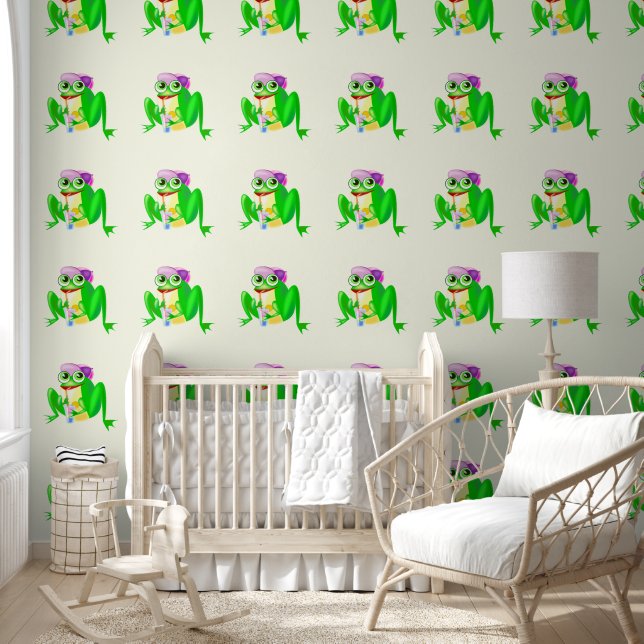 Papier Peint Happy Party Frog Funny (Enfants)