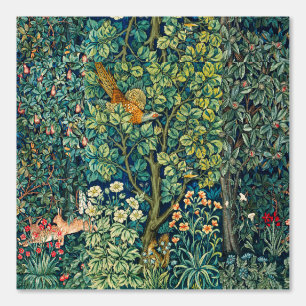 Papier Peint Haricots D'ANIMAUX FORESTIERS, Faisan, Vert Floral