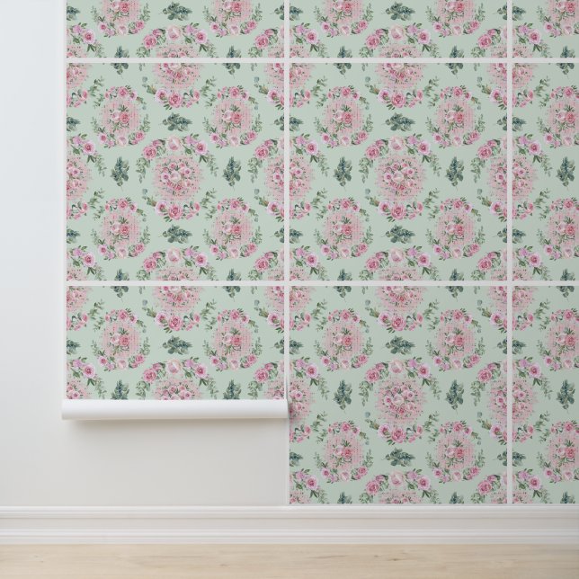 Papier Peint Harmonie Rose Pâle (Application)