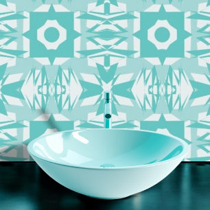 Papier Peint Harmonie Turquoise