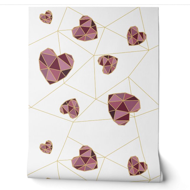 Papier peint Harmony Geometric Heart (Déroulement)