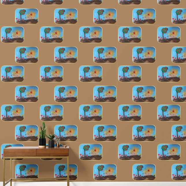 Papier Peint Hérisson Art par Enfants (Couloir)