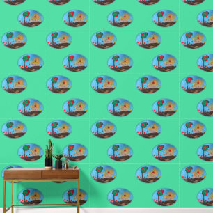 Papier Peint Hérisson Art par Enfants