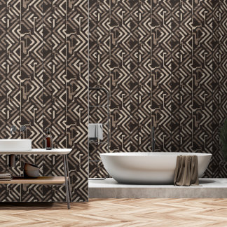 Papier Peint Heritage Luxe (Indigo + Terre) Luxe