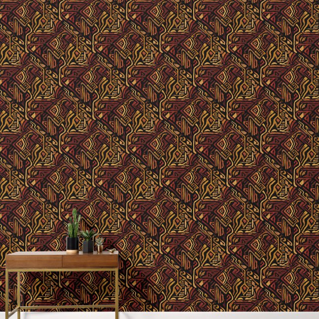 Papier Peint High End Textured African Regal Design (Couloir)