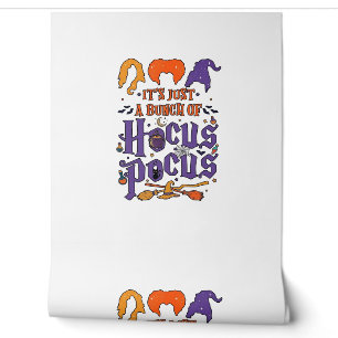 Papier Peint Hocus Pocus Halloween Sorcières Chaudron Balai Cha