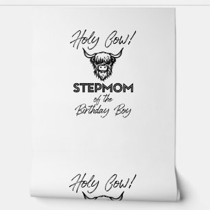 Papier Peint Holly Cow StepMom Of The Birthday Boy Highland Cow