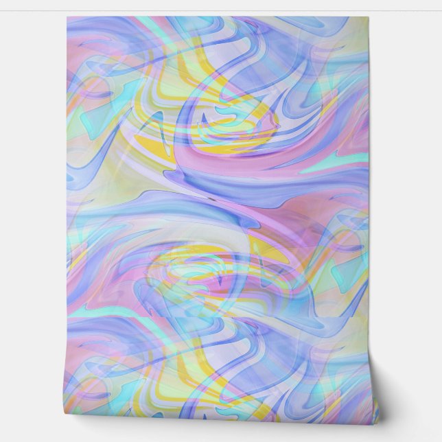 Papier Peint hologramme pastel (Déroulement)