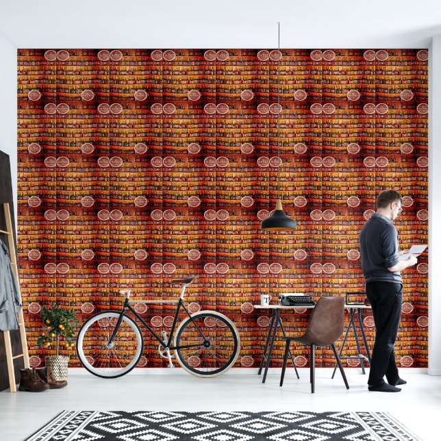 Papier peint Homme Grotte Bouteilles de bière (Salon)