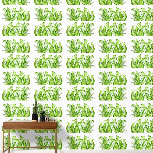 Papier Peint 'Hosta avec la Mosta' sur un  (Couloir)