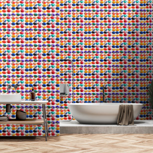 Papier Peint Huit Boules Colorées Traditionnelles,