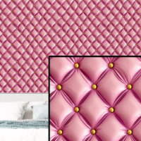 Illusion optique capitonnée rose