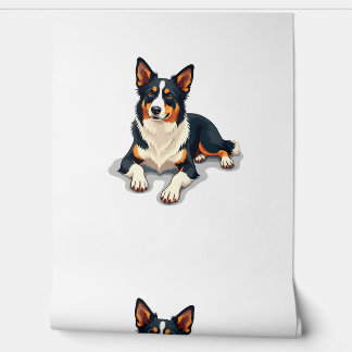 Papier Peint Illustration de chien de portrait de Border Collie