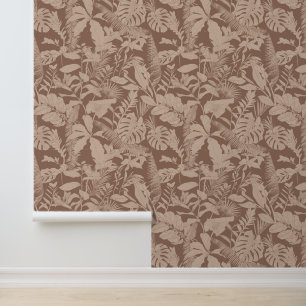 Papier Peint Illustration de la ligne tropicale exotique.