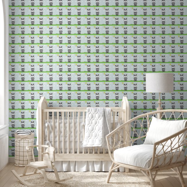 Papier Peint Illustration de Panda Mignon (Enfants)