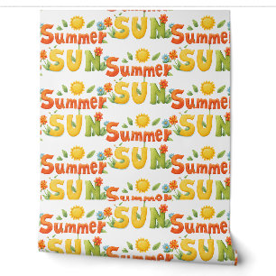 Papier Peint Illustration du soleil d'été