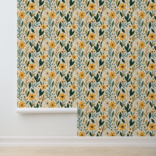 Papier Peint Imaginaire floral de Boho (Application)
