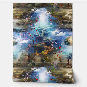 Papier Peint Imaginaire royaumes de paysages magiques