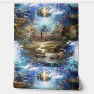 Papier Peint Imaginaire royaumes de paysages magiques