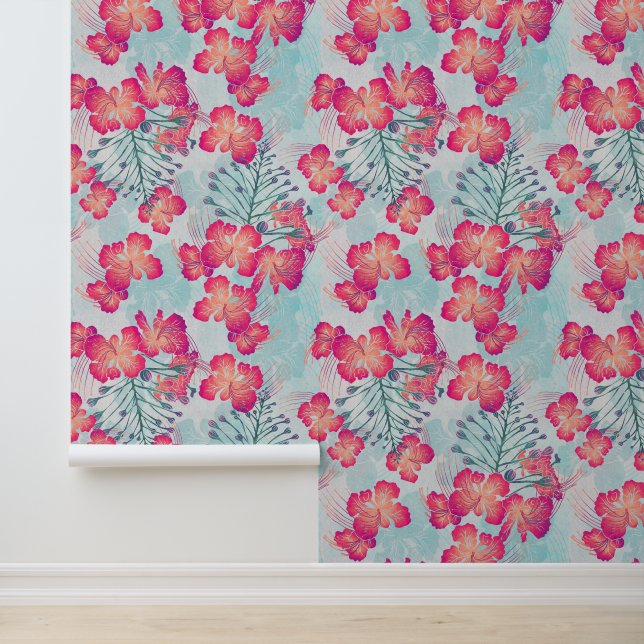 Papier Peint Impression d'aloha tropicale (Application)
