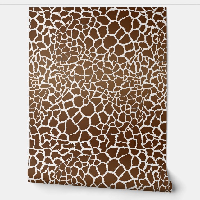 Papier Peint Impression girafe  (Déroulement)