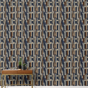 Papier Peint Impression Tribale Géométrique Luxe
