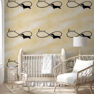 Papier Peint Infinity Love Lemniscate Cheveux Court Dachshund 1