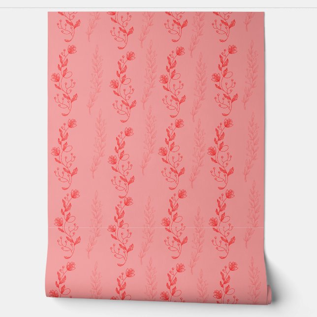 Papier peint inspiré de la toile rouge (Déroulement)