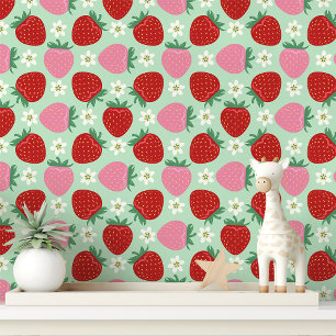 Papier Peint Jardin aux fraises