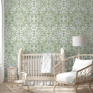 Papier Peint Jardin botanique de Mazipoodles - Vert Menthe Dust
