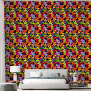 PAPIER PEINT JARDIN DE FLEURS ABSTRAIT