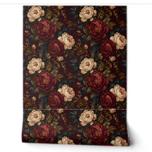 Jardin de roses sang de boeuf Florales lunatiques