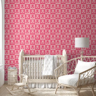 Papier Peint Jardin de Tulipe rose mignonne Motif