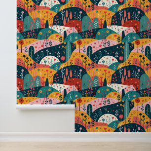 Papier Peint Jardin des collines de tournage Whimsical - Art po