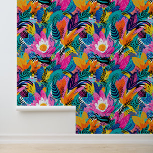 Papier Peint Jardin enchanteur avec fleur rose