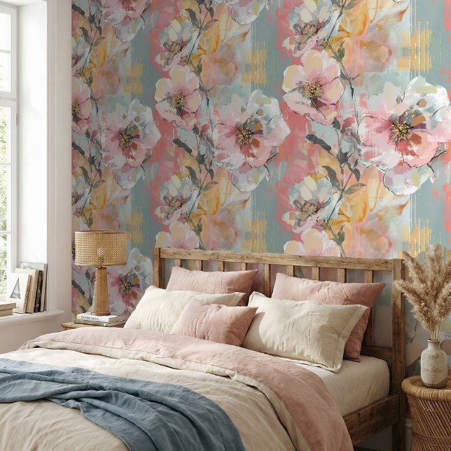 Papier Peint Jardin Floral Impressionniste ID1280 (Créateur téléchargé)