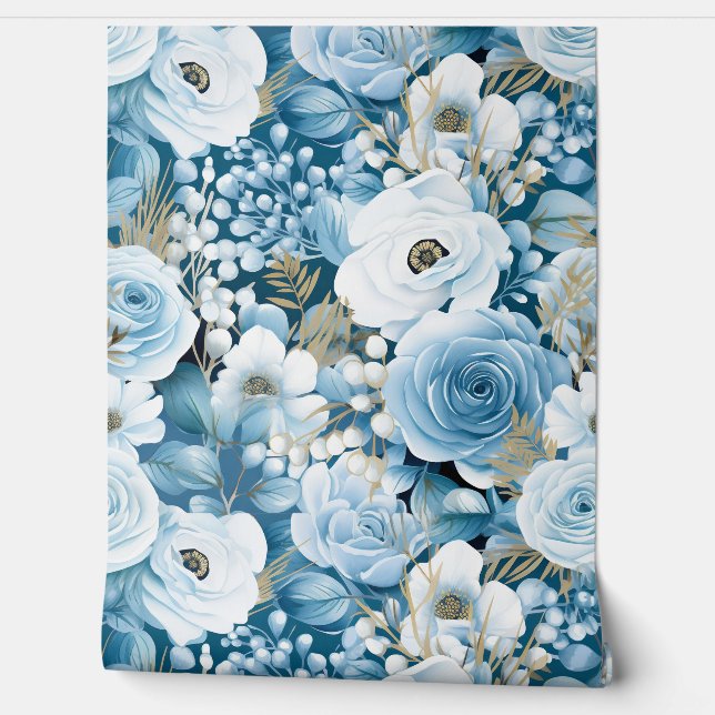 Papier Peint Jardin glaciaire Botanique d'hiver (Déroulement)