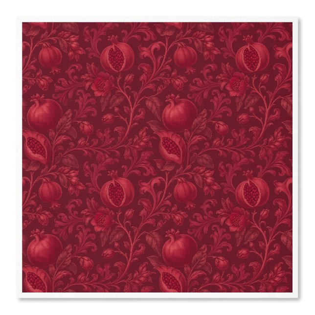 Papier Peint Jardin Rubis Impérial | Grenade Persan-(A) (Recto)