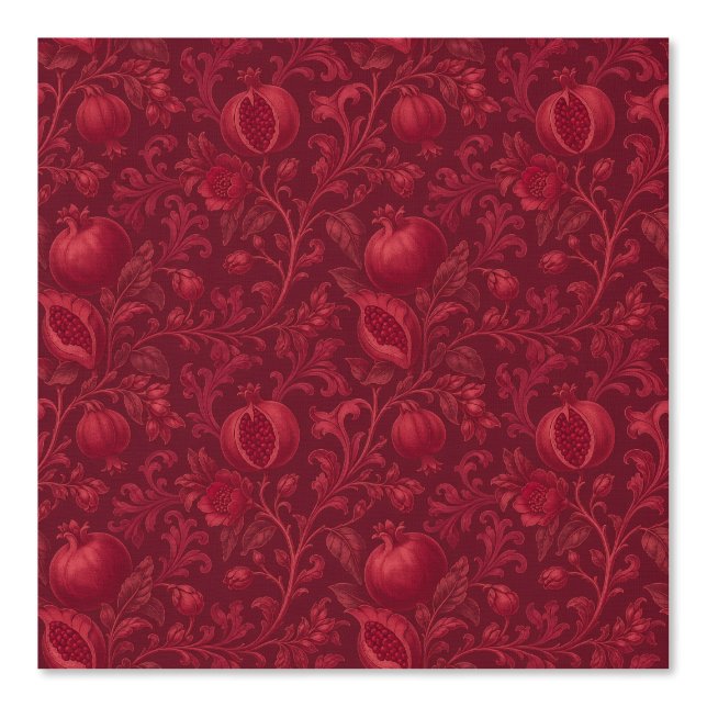 Papier Peint Jardin Rubis Impérial | Grenade Persan-(A) (Recto)