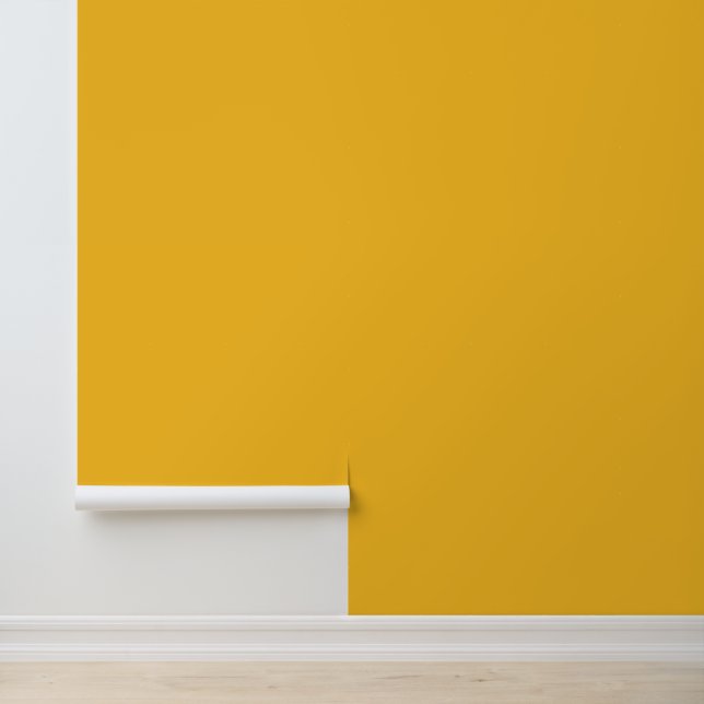 Papier Peint Jaune doré moderne couleur uni simple chic (Application)