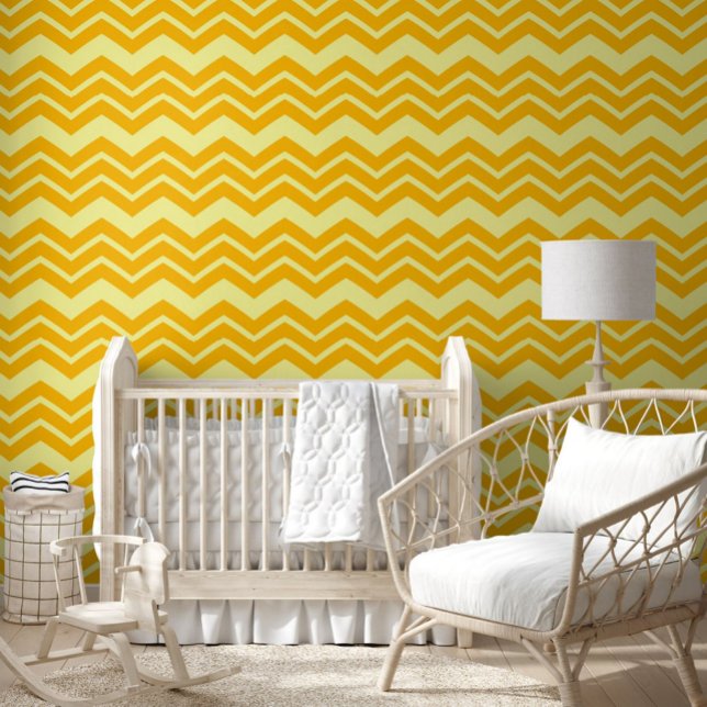 Papier Peint Jaune Zigzag Chevron Motif Design Fond d'écran (Créateur téléchargé)