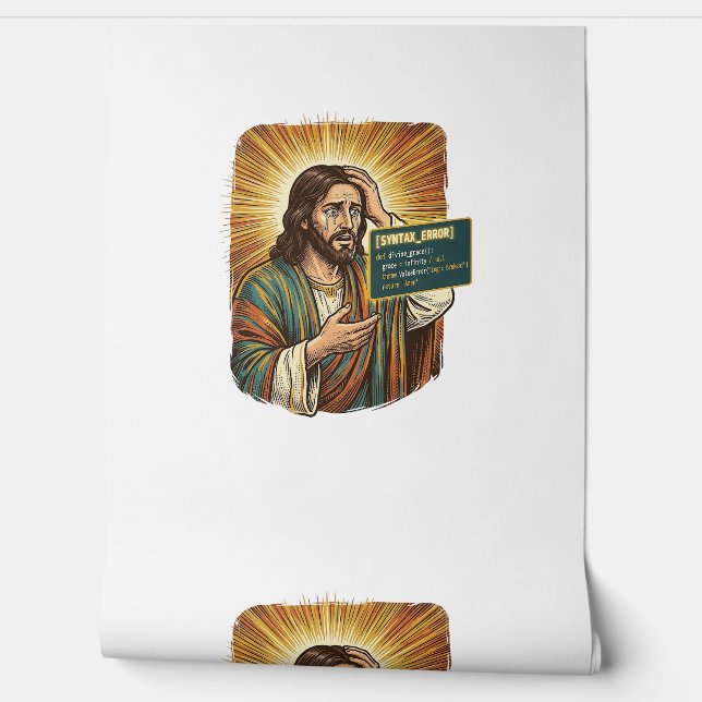 Papier Peint Jésus pleurant Erreur de syntaxe Codage Programmeu (Déroulement)
