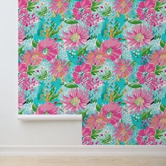 Papier Peint Jeu rose