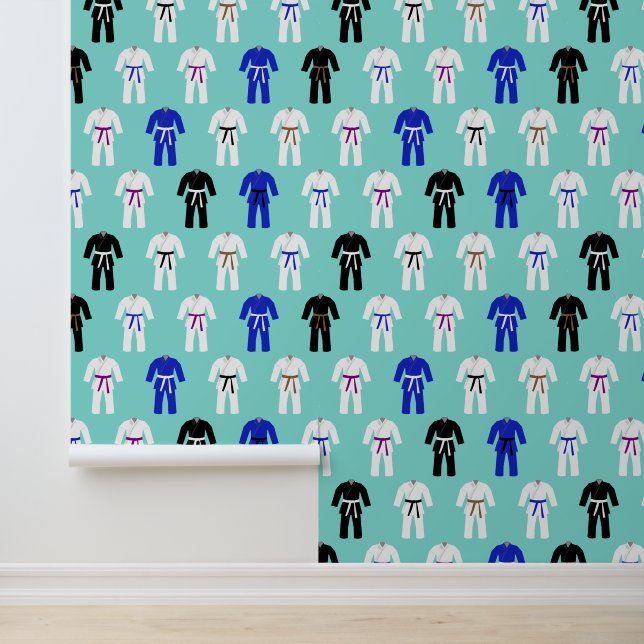 Papier Peint Jiu Jitsu Jujitsu Martial Arts Motif (Application)