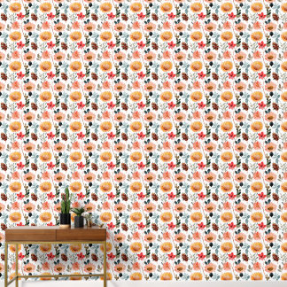 Papier Peint Joli carrelage de fleurs mixtes motif